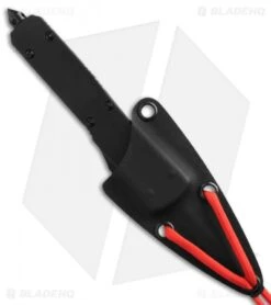 Microtech Venomtech OTF Automatic Knife Tactical (5.5" Black Full Serr) VT-3T -Microtech microtech venomtech black tactical full serrated vt 31 side sheath