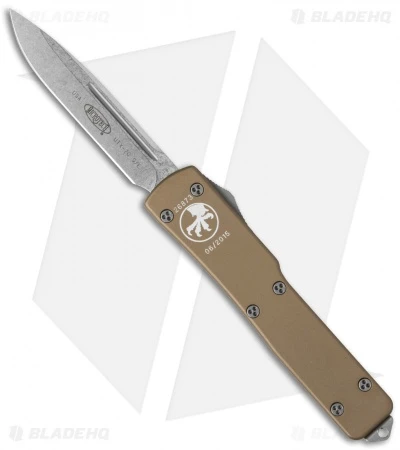 Microtech UTX-70 Tanto OTF Automatic Knife Tan (2.4" Stonewash) 148-10TA 3 Microtech UTX-70 Tanto OTF Automatic Knife Tan (2.4" Stonewash) 148-10TA