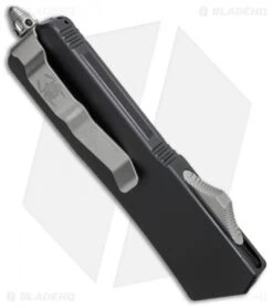 Microtech Scarab Executive Tanto OTF Automatic Knife (3.5" Black Full Serr) -Microtech mictrotech 177 3 side cm